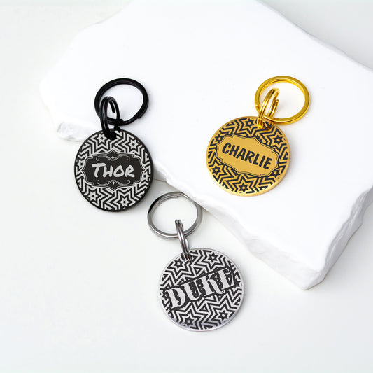 Custom Cat and Dog Tag - Stainless Steel Engraved Pet ID
