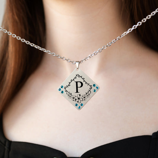 Minimalist Initial Necklace – Custom Engraved Jewelry