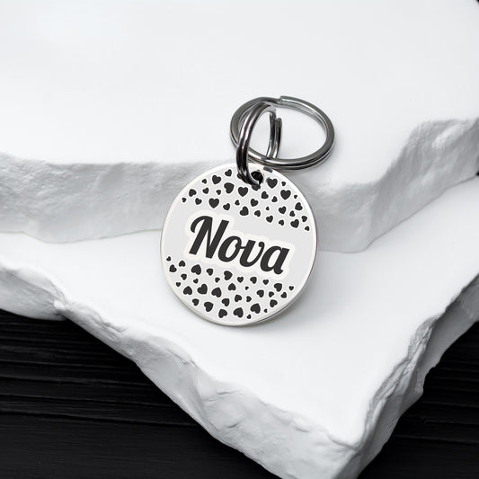 Personalized Dog and Cat Tag - Stainless Steel Engraved Pet ID Tag