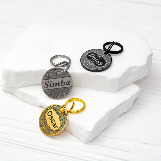 Double Sided Pet Tag - Custom Engraved ID with Phone Number