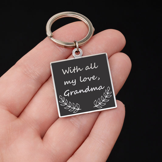 Family Keepsake Keychain - Custom Engraved Message