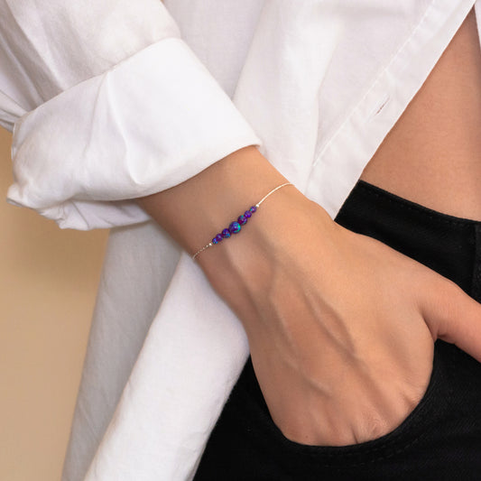 Elegant Silver or Gold-Filled Bracelet with Delicate Opal Beads - TitaniumFashion