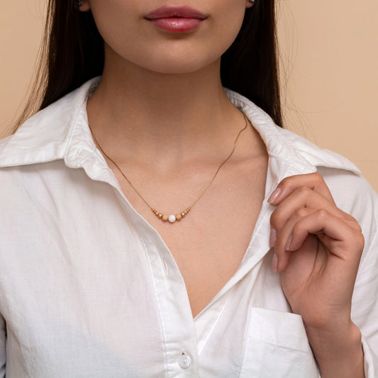 Dainty Opal Necklace - Customizable in Beautiful Silver or Gold-Filled - TitaniumFashion