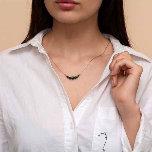 Beautifully Crafted Silver or Gold-Filled Necklace with Exquisite Opals - TitaniumFashion