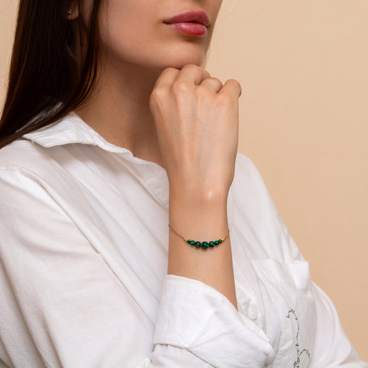 Timeless Silver or Gold-Filled Bracelet with Stunning Opal Beads - TitaniumFashion