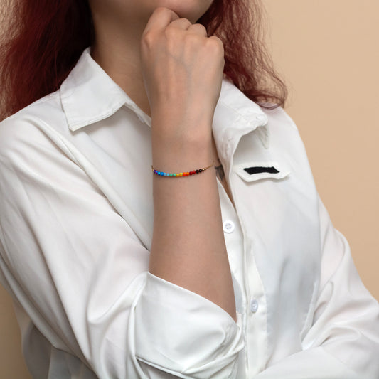 Modern Opal Bead Bracelet in Elegant Silver or Gold-Filled - TitaniumFashion