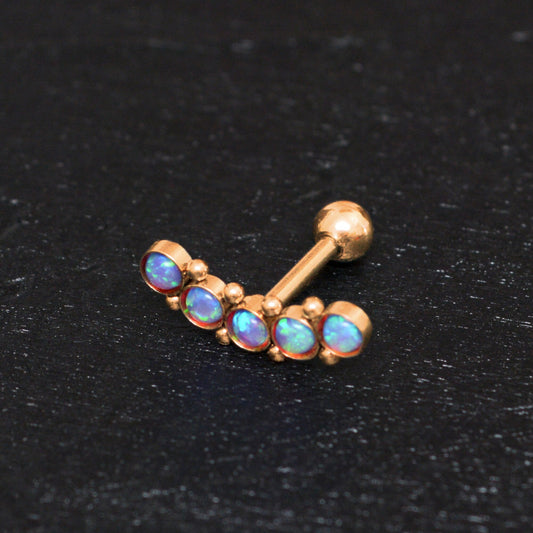 Cartilage Stud Earring Opal - TitaniumFashion