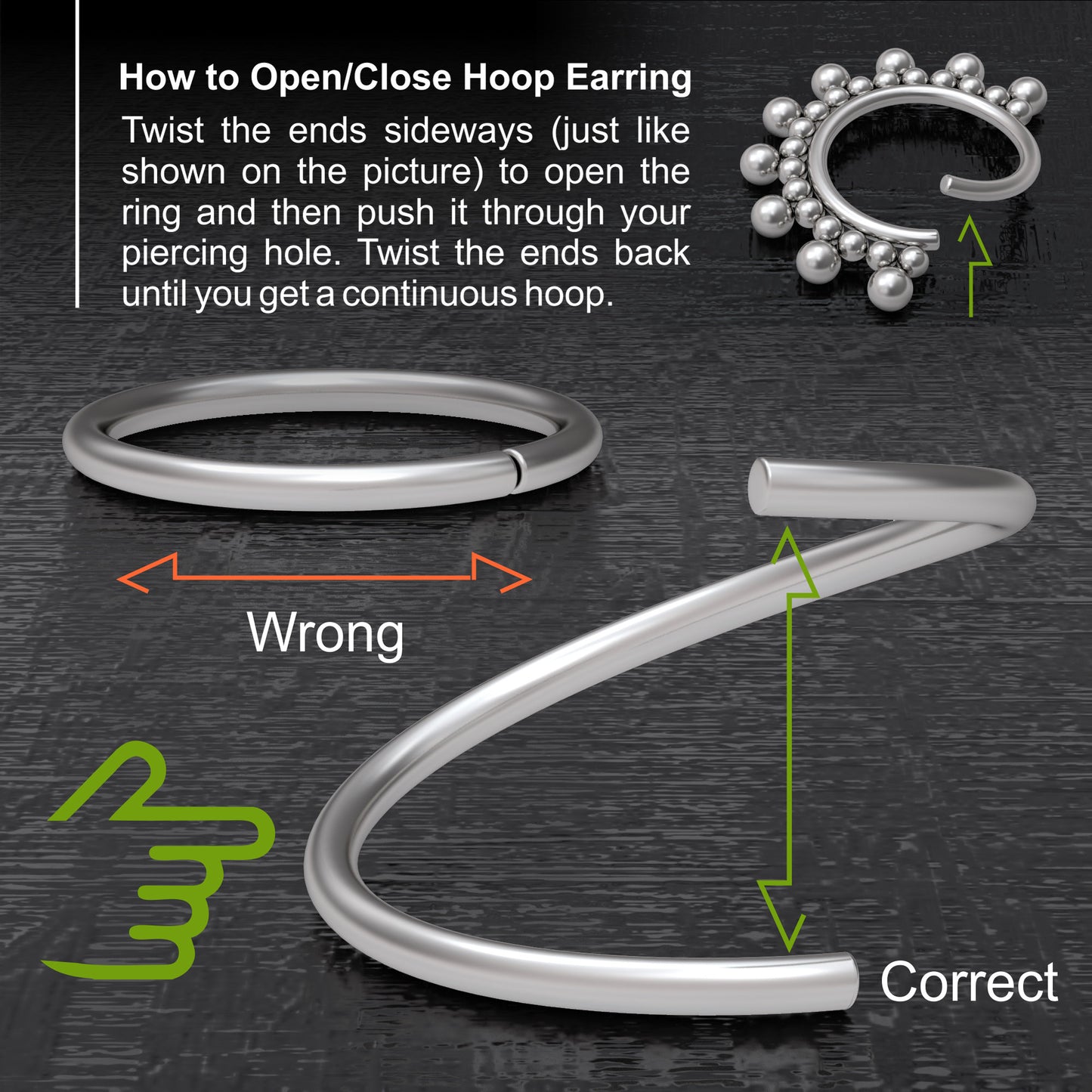 Nose Ring Titanium Implant Grade - TitaniumFashion