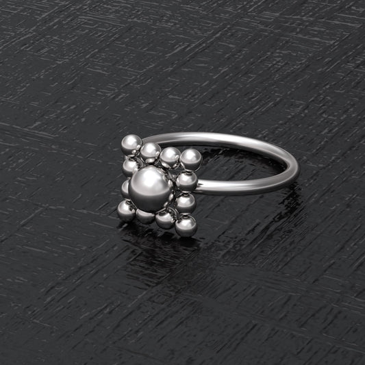 Surgical Steel Nose Hoop - TitaniumFashion