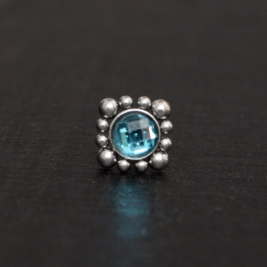 Titanium Nose Screw Stud CZ - TitaniumFashion