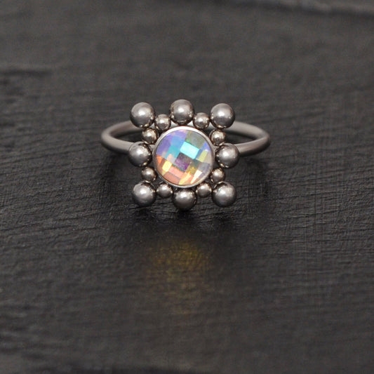 CZ Nose Ring Titanium Implant Grade - TitaniumFashion