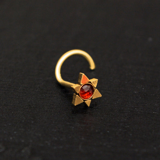 CZ Nose Bone Stud Surgical Steel - TitaniumFashion