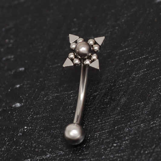 Eyebrow Jewelry Surgical Steel - TitaniumFashion