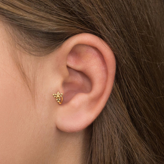 Rook Earring Surgical Steel - TitaniumFashion