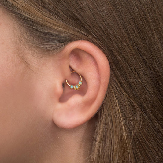 Surgical Steel Daith Earring - TitaniumFashion