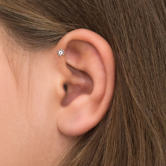 Tragus Stud Surgical Steel - TitaniumFashion