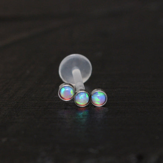 Cartilage Stud Earring Opal - TitaniumFashion