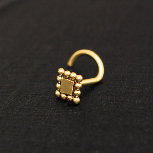 Surgical Steel Nose Screw Stud - TitaniumFashion