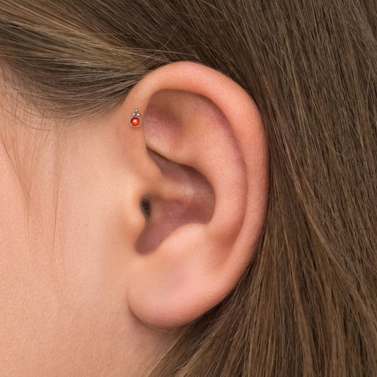 Bioflex Forward Helix Earring Stud - TitaniumFashion