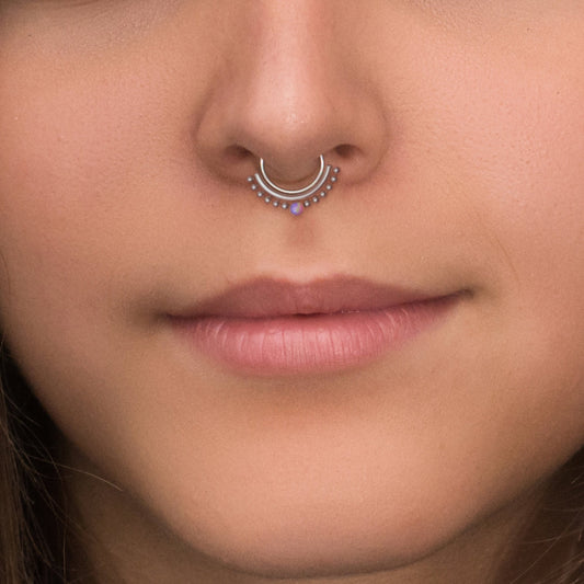 Titanium Septum Ring Clicker Earring - TitaniumFashion