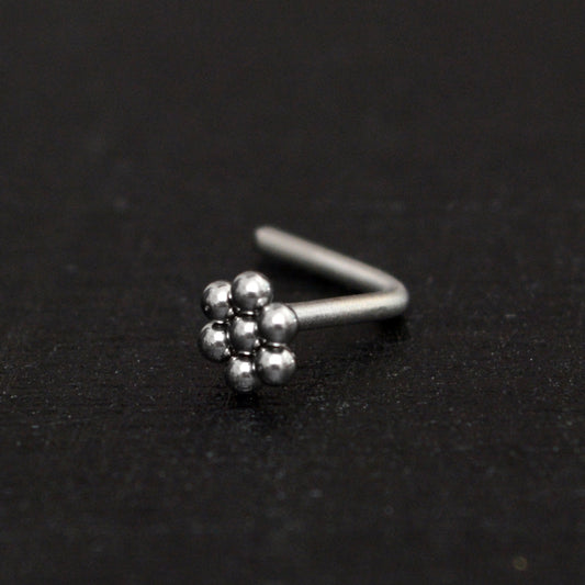 Nose Bone Stud Titanium - TitaniumFashion