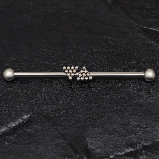 Titanium Industrial Barbell 14g - TitaniumFashion