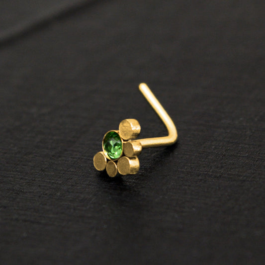 CZ Nose Stud Ring Surgical Steel - TitaniumFashion