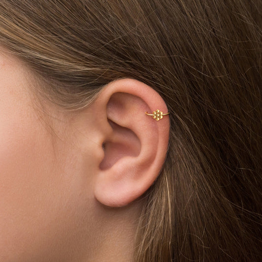 Cartilage Earring Hoop Surgical Steel - TitaniumFashion