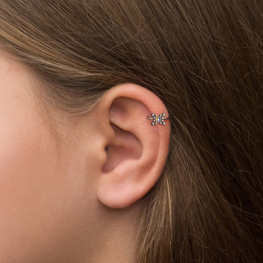 Surgical Steel Tragus Earring Hoop - TitaniumFashion