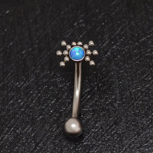 Opal Rook Piercing Titanium - TitaniumFashion