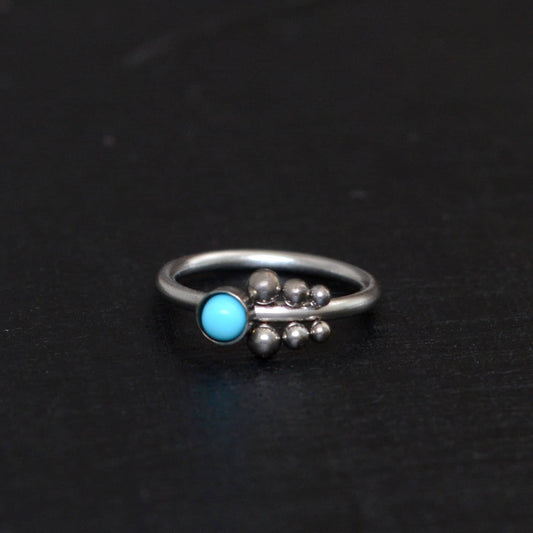 Turquoise Nose Ring Surgical Steel - TitaniumFashion