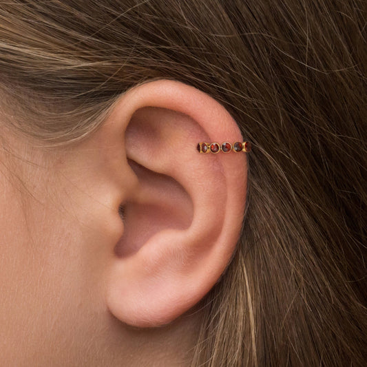 Surgical Steel Tragus Earring Hoop - TitaniumFashion