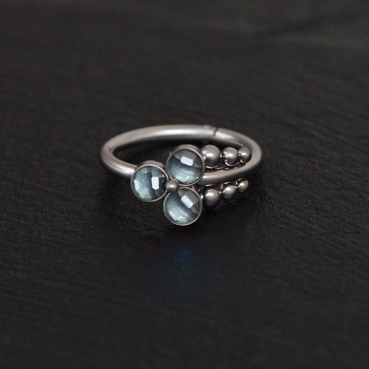 CZ Rook Earring Titanium Implant Grade - TitaniumFashion