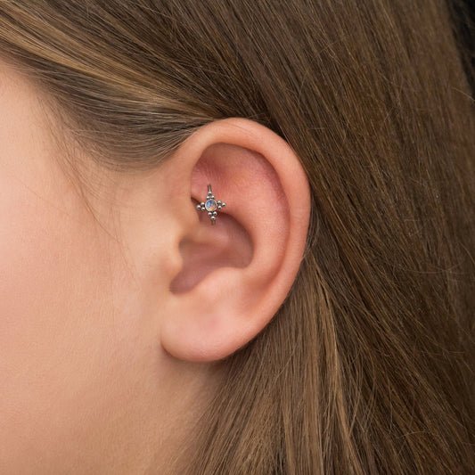 Forward Helix Earring Titanium - TitaniumFashion