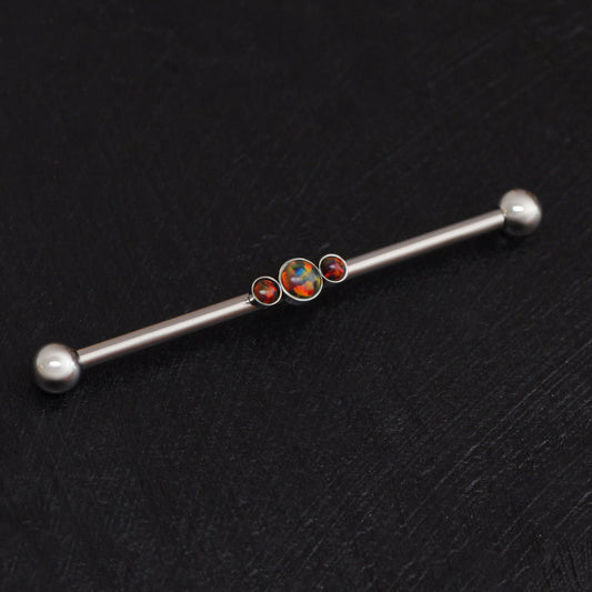Titanium Industrial Barbell 14g - TitaniumFashion