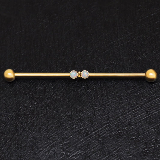 Opal Industrial Jewelry Surgical Steel - TitaniumFashion