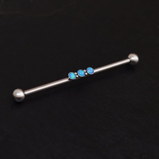 Opal Industrial Piercing 14g - TitaniumFashion