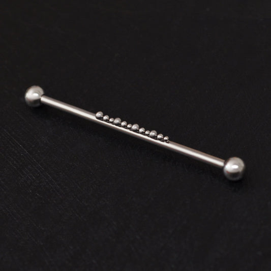Industrial Barbell Surgical Steel - TitaniumFashion