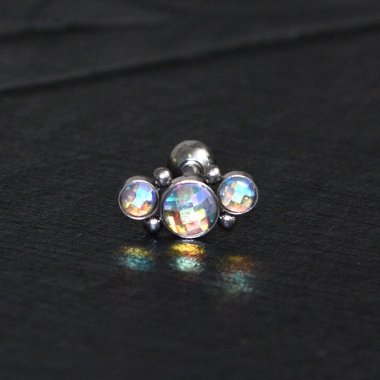 Titanium Cartilage Stud Earring CZ - TitaniumFashion