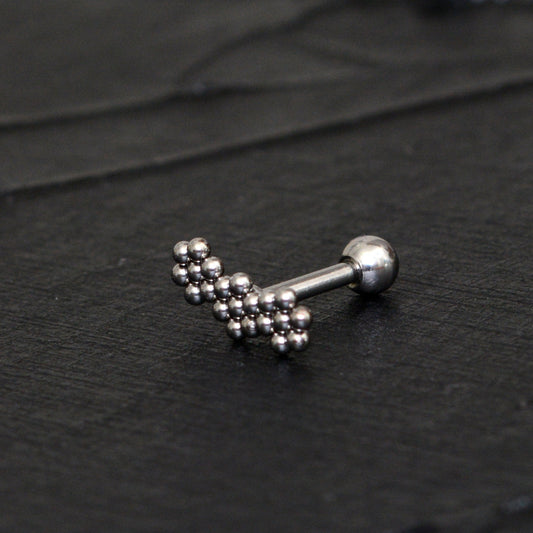 Cartilage Curved Earring Titanium Implant Grade - TitaniumFashion