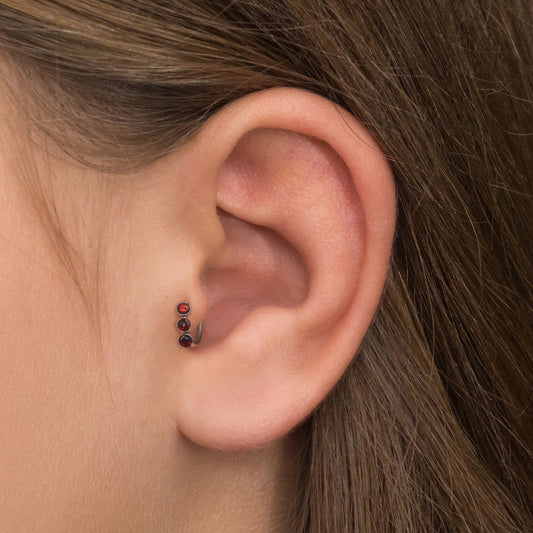 Opal Rook Earring Surgical Steel - TitaniumFashion