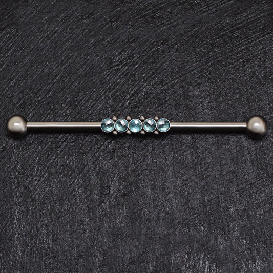 Titanium Industrial Barbell 14g - TitaniumFashion