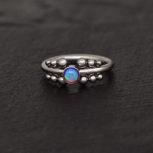 Opal Rook Earring Titanium Implant Grade - TitaniumFashion