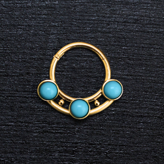 Surgical Steel Septum Ring Clicker Earring - TitaniumFashion