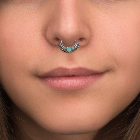 Titanium Septum Ring Clicker Earring - TitaniumFashion