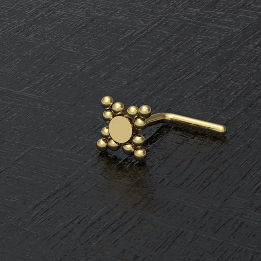 Nose Bone Stud Surgical Steel - TitaniumFashion