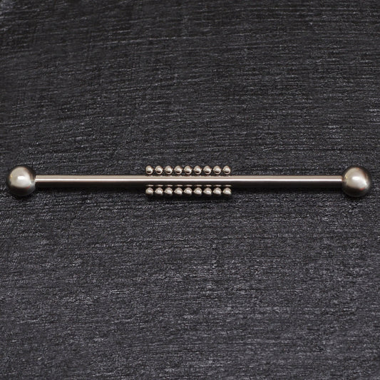 Industrial Barbell Titanium Implant Grade - TitaniumFashion