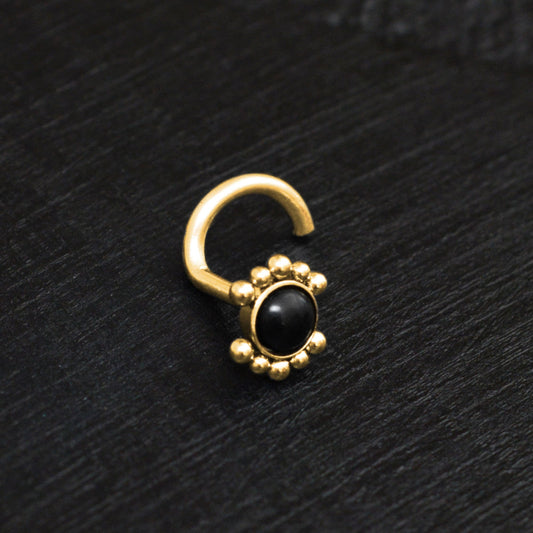 Surgical Steel Nose Stud Screw - TitaniumFashion