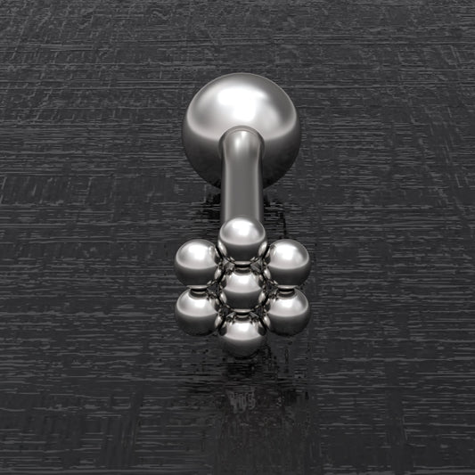 Tongue Barbell Earring Surgical Steel - TitaniumFashion