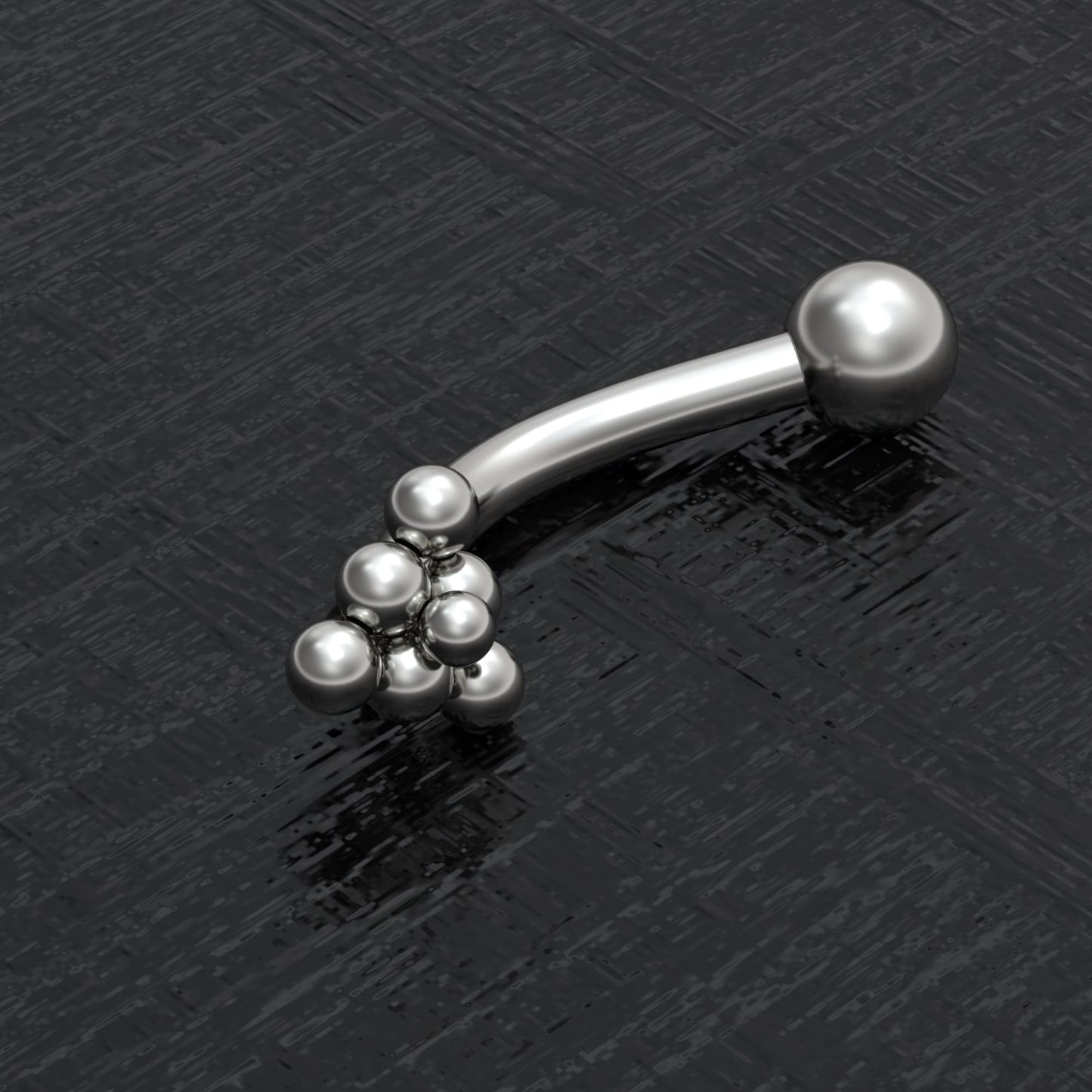 Titanium Curved Barbell Piercing - TitaniumFashion
